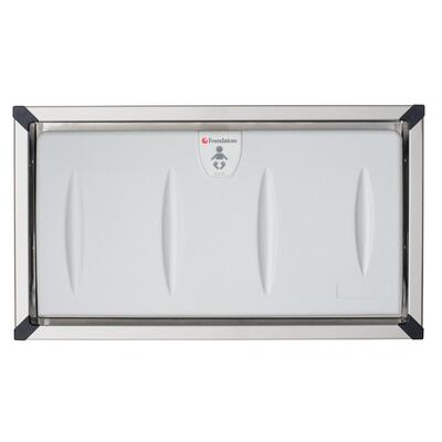 Recessed Baby Changing Station Horizontal Wall Stainless Steel Frame